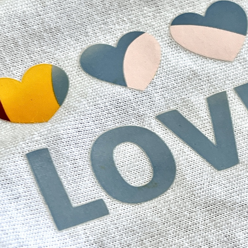 Letter Pattern UV Light Colour Changing Heat Transfers for Bag Decoration