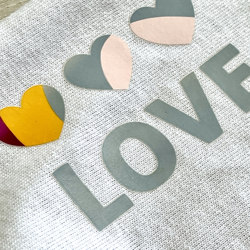 Letter Pattern UV Light Colour Changing Heat Transfers for Bag Decoration