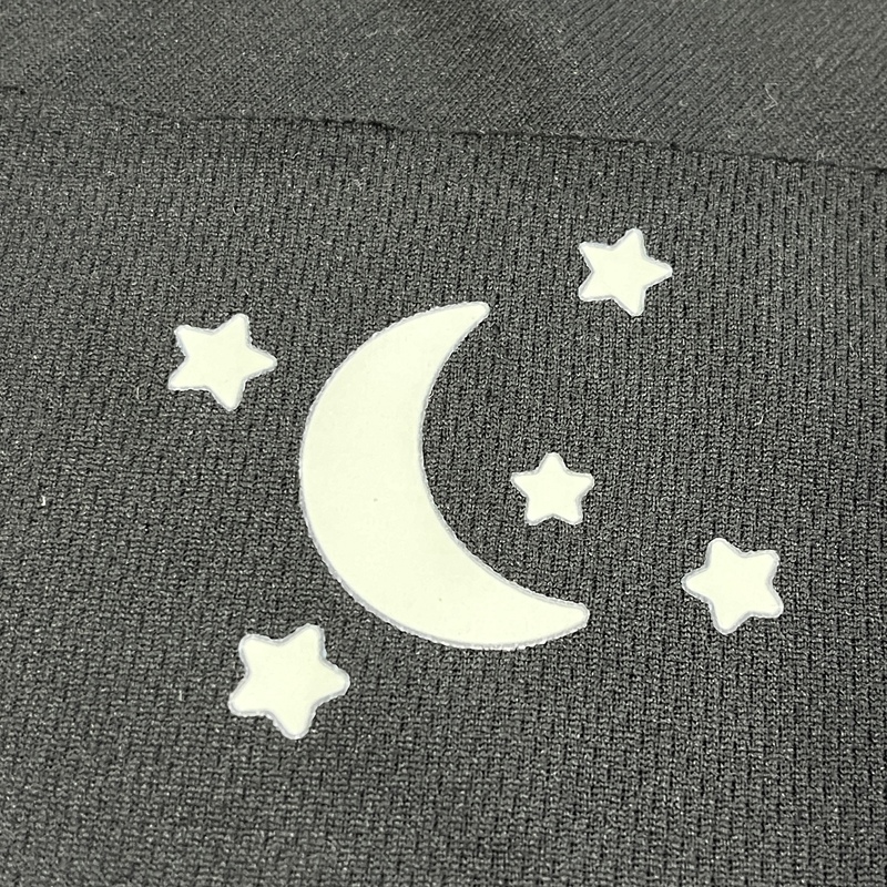 Starry Sky Pattern Glow In-the-dark Heat Transfers for Children's Clothing Design