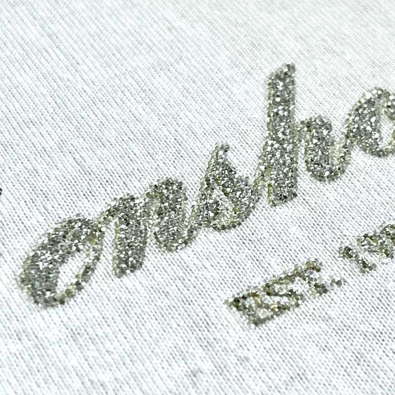Heat Caviar Pattern Letter Logos Iron-On Stickers for Trendy Clothing Design