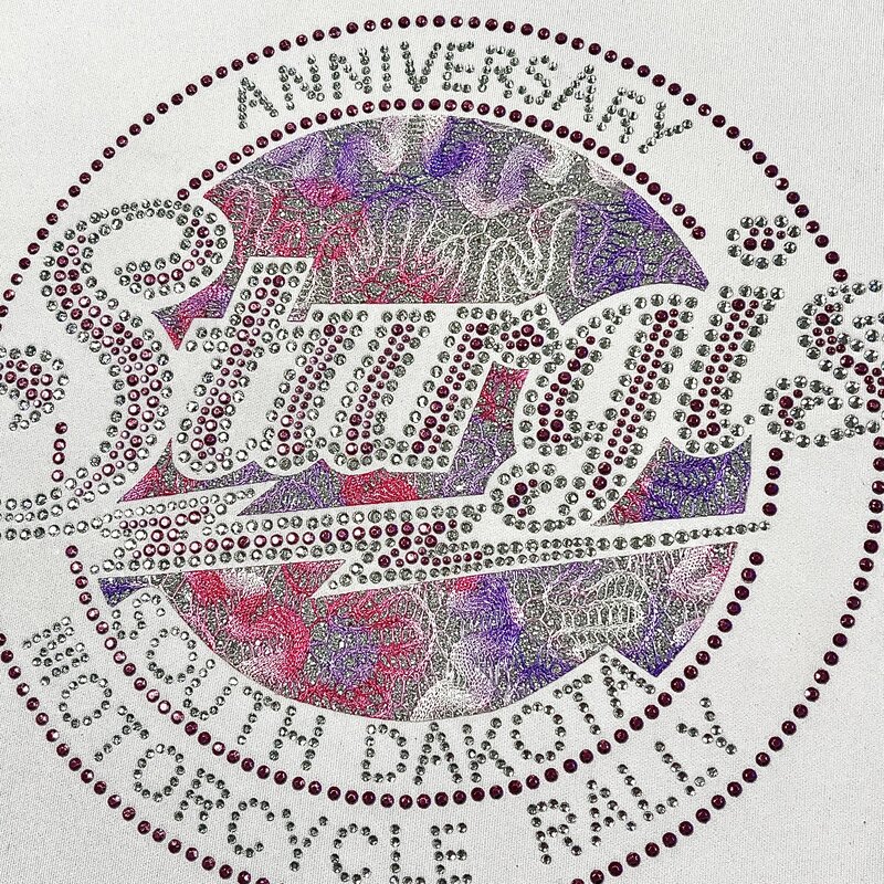 3D Lace Fabric Heat Transfer Stickers with Rhinestone And Glitter for Fashionwear