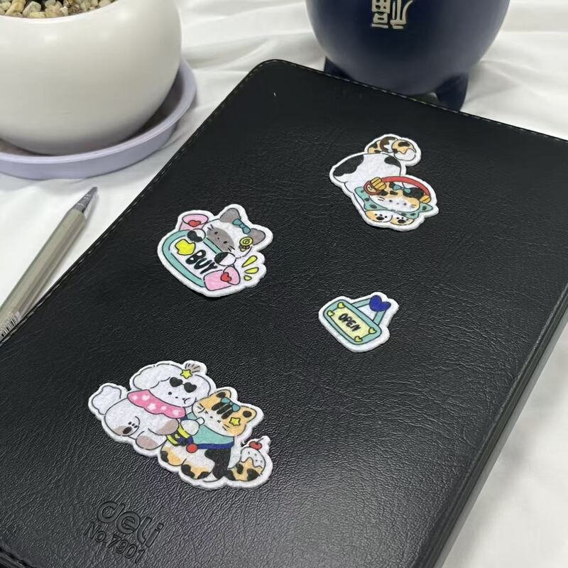 Customised DIY Iron-on and Stick-on Non-woven Fabric Stickers