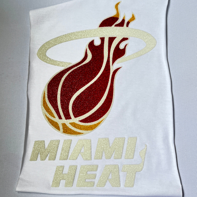 Miami Heat Caviar Pattern Logos Iron On Stickers