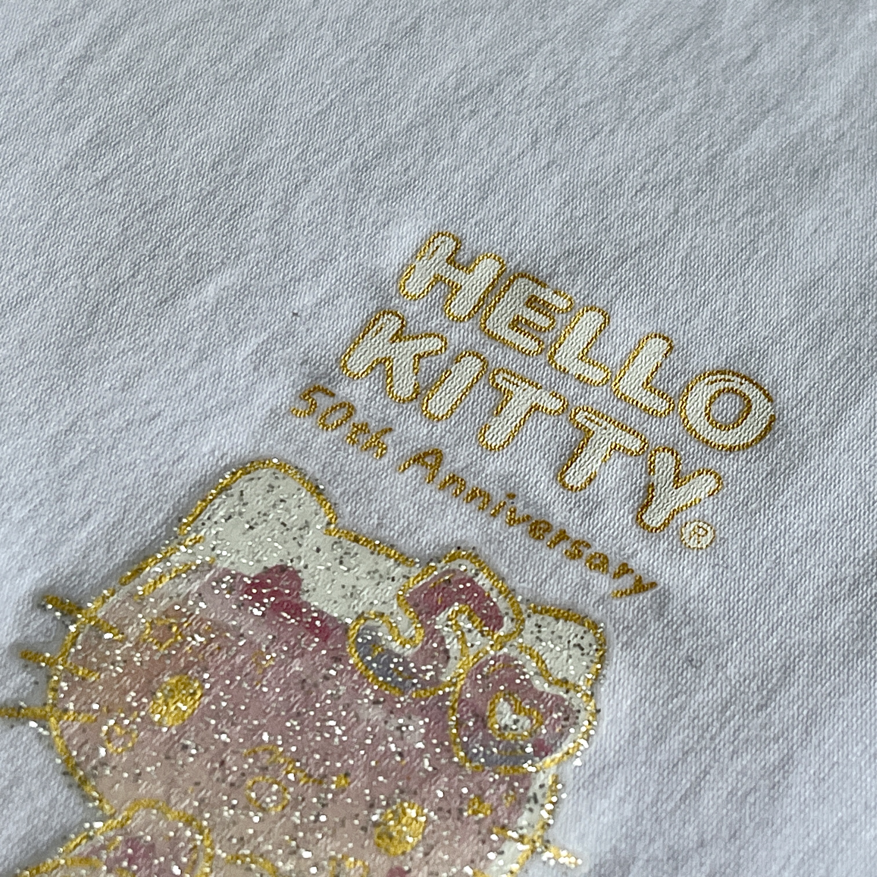 Glitter Hello Kitty Heat Transfer Prints