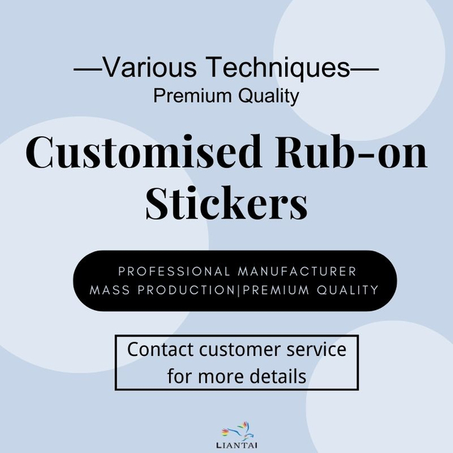 Customised Various Styles of Rub-on Stickers for Decorating Books And Gifts