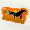 3D Orange Lizard Silicone Patches Sport Badges Heat Transfer Badges for Sportswear Teamwear