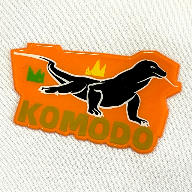 3D Orange Lizard Silicone Patches Sport Badges Heat Transfer Badges for Sportswear Teamwear