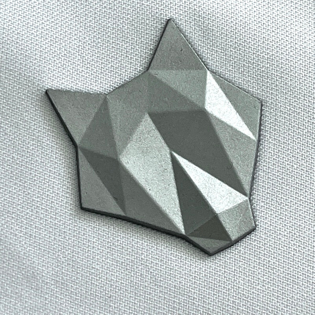 3D Silver Silicone Heat Transfer Patches Club Iron-on Patches for Sportswear Teamwear Uniform