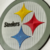 Metallic Football Textured Iron-on Badge