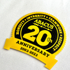 Anniversary Silicone And Fabric Badges Sew On Iron Patches for Corporate Wear