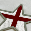 3D Star-patterned Red-White Sew On Iron Patches for Sportswear Uniforms
