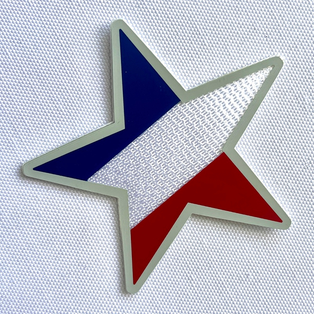 3D Star-shaped Multicolor Sew On Iron Patches for Garments