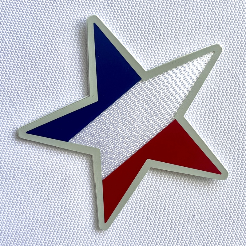 3D Star-shaped Multicolor Sew On Iron Patches for Garments