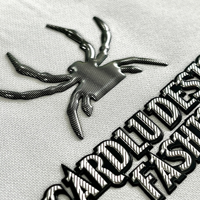 Textured Spider Motif Fashion TPU Badge