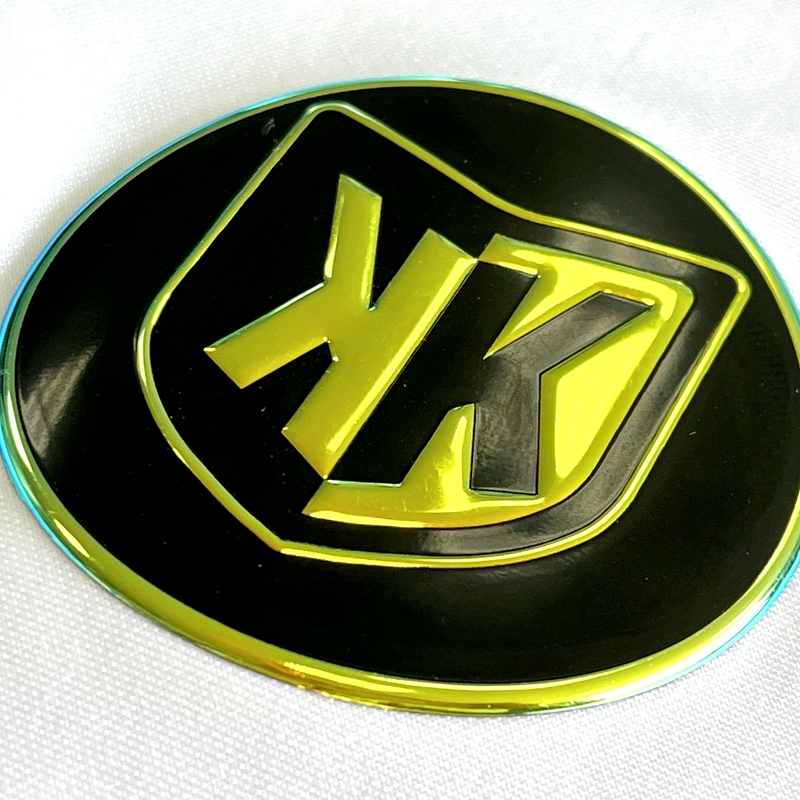 Colorful Metallic 3D Emblem Badge