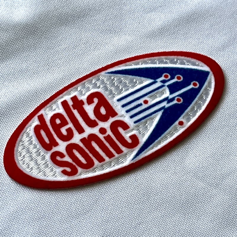 Oval Team Logo Flock And Tatami Patches for Custom Sneakers