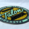 3D Circular Shiny Gold Flock And Tatami Fabric Badges for Garments Sportswear Teamwear