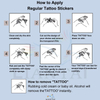 Water Transfer Temporary Body Tattoos for hands