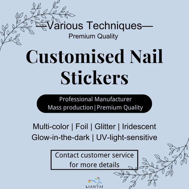 Custom Personalized Stylish High-End Temporary Nail Decals