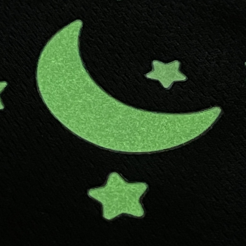 Starry Sky Pattern Glow In-the-dark Heat Transfers for Children's Clothing Design