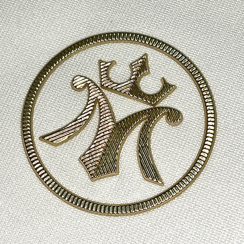Customization Metallic Golden Textured Iron-on TPU Patches 
