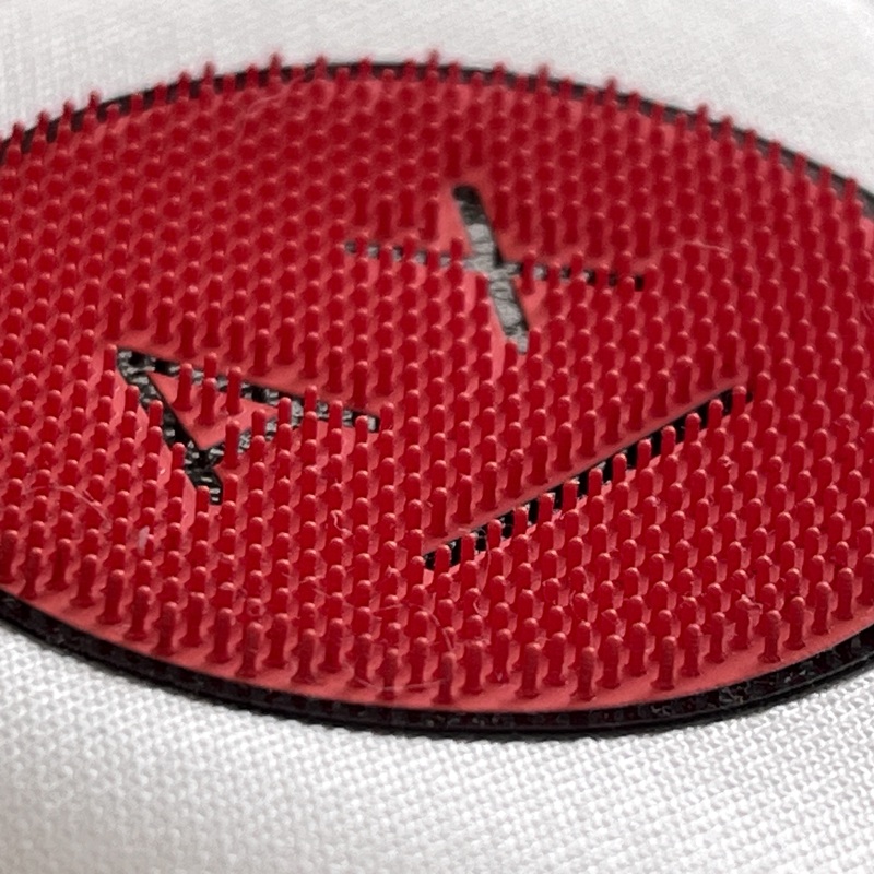 Custom Red Expression Letter Brush Silicone Heat Transfers for Ball Clothing Accessories