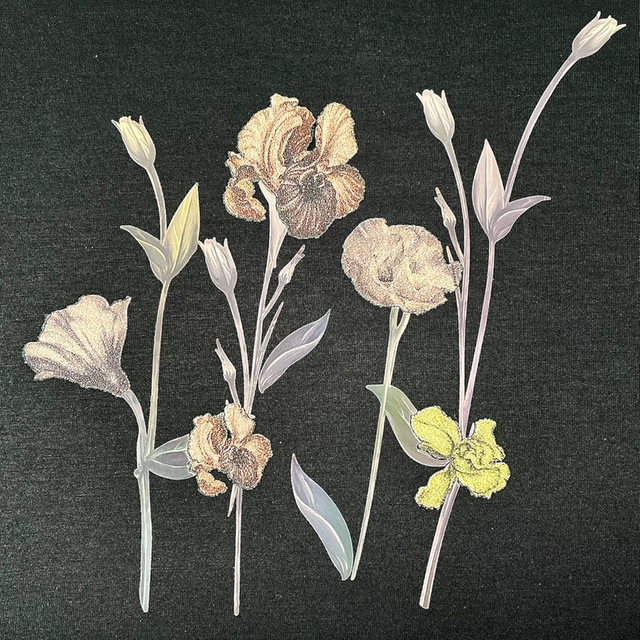Floral Caviar Heat Transfer Prints