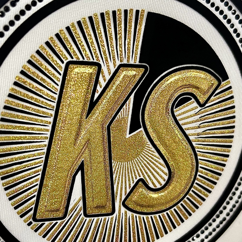 Golden Metallic High Density Letter Heat Transfer