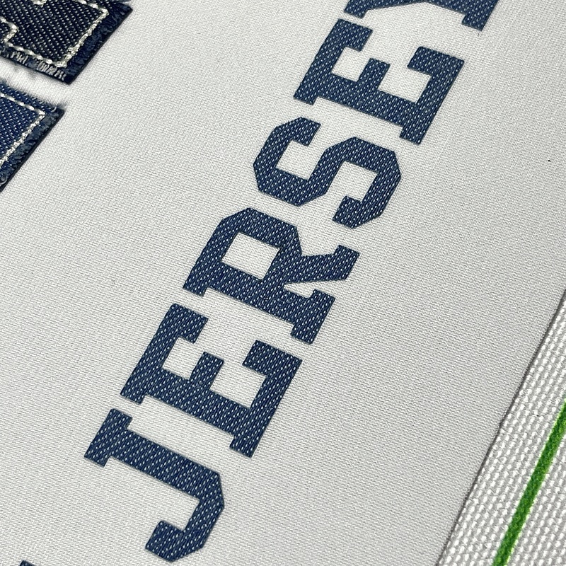 Denim Fabric Patch Embroidery Patch Heat Transfer