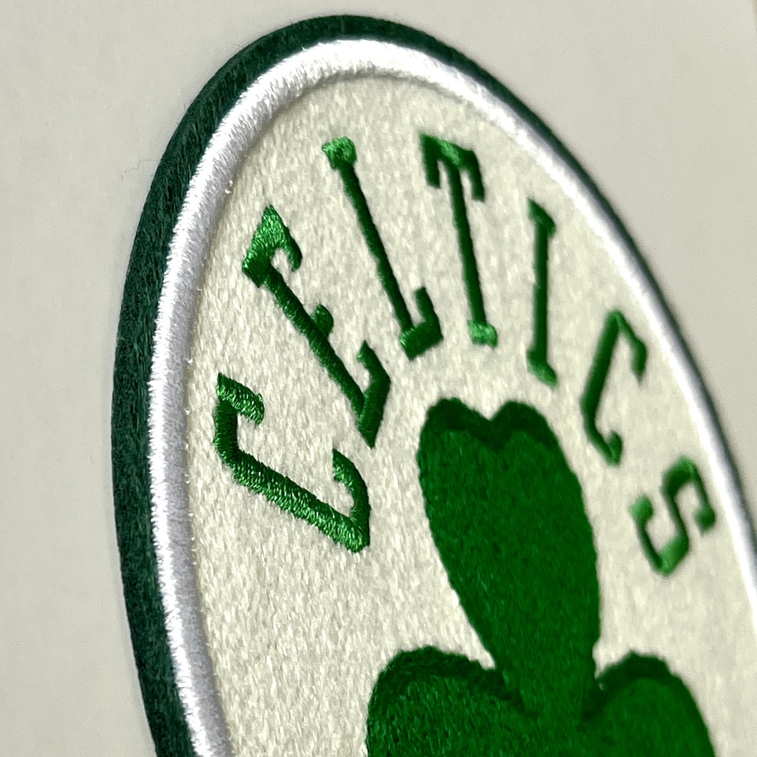 Boston Celtics NBA Team Clover Pattern Embroidered Patch