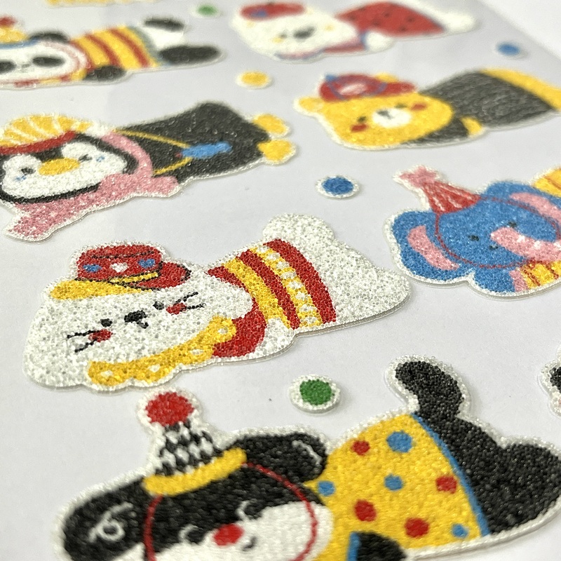 3D In-stock Customizable Adorable Animal Caviar Stickers for DIY Handicrafts
