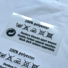 Iron on Sticker Wash Care Label for Cloth 