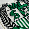Crest-shaped Flock and Tatami Fabric Badge