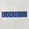 3D Multi-colour Letters Rubber Silicone Iron on Patches Sports Logo for Sportswear Teamwear Uniform Caps Bags