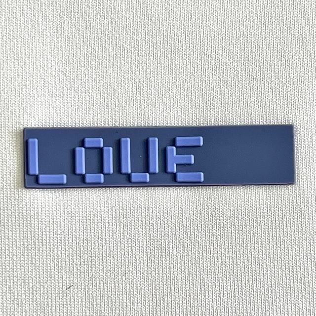 3D Multi-colour Letters Rubber Silicone Iron on Patches Sports Logo for Sportswear Teamwear Uniform Caps Bags
