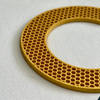 3D Yellow Letter Moulding Silicone Patches Heat Transfer Logo Patches for Fashion Brand Garments Caps Bags