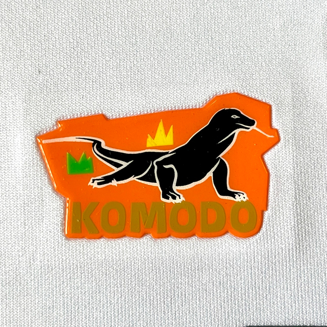3D Orange Lizard Silicone Patches Sport Badges Heat Transfer Badges for Sportswear Teamwear