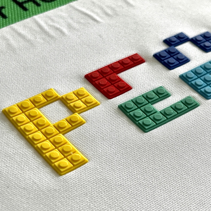 3D Color Letters Moulding Silicone Patches Heat Transfer Logo Patches for Fashion Brands Kids Garments Caps Bags
