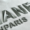 3D Custom Silver Letters Silicone Iron-on Patches Heat Transfer for Fashionwear Teamwear Uniform