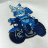 Blue Animal Rubber Silicone Iron-on Patches Club Badges for Children's Teamwear Uniform Caps