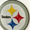 Metallic Football Textured Iron-on Badge