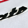 3D Black And White Lettering Silicone Sew On Iron Patches for Garments
