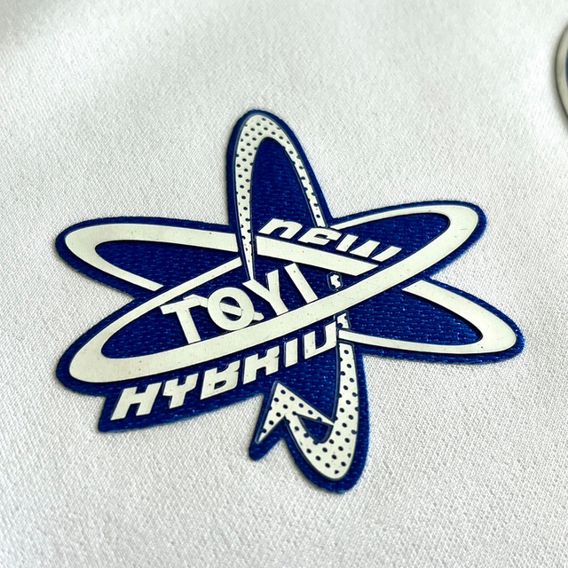 Atomic Style Badges Sew On Iron Silicone Patches for Apparel