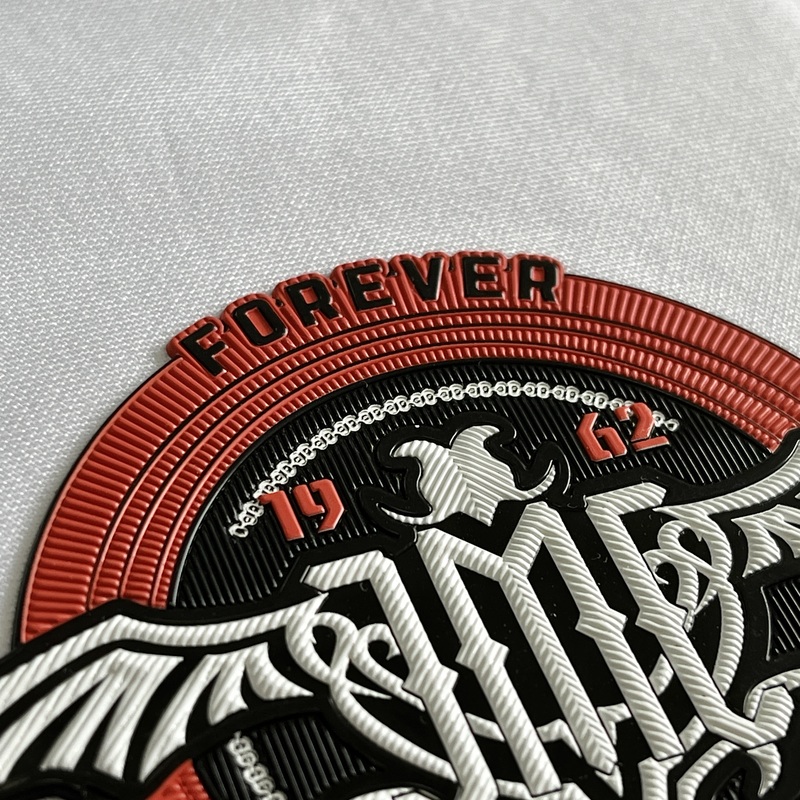 Retro-style Circular Embossed Badge