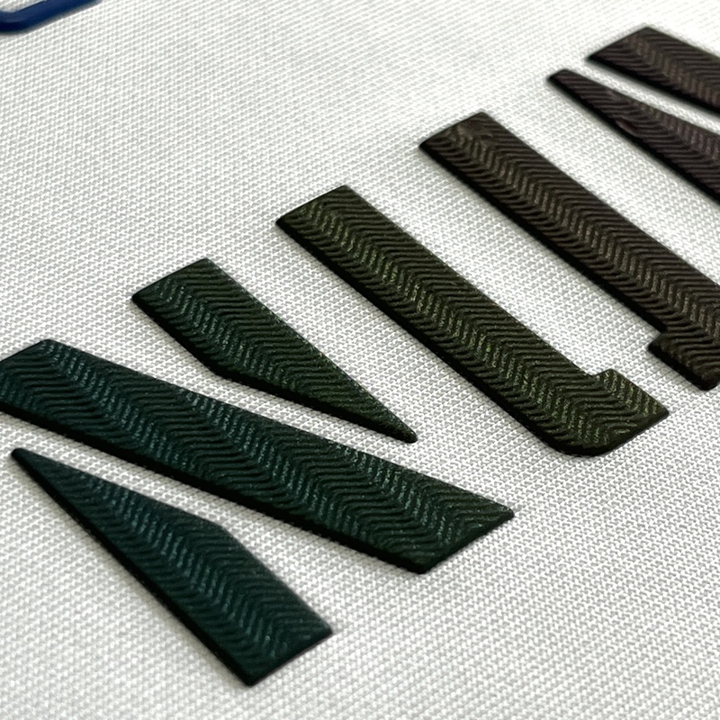 Colorful Reflective Letters Embossed Iron-on Badge