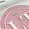 3D White Symbol Rubber Silicone Patches with Raised Letters Iron-on Sports Badges for Sportswear Teamwear Uniform
