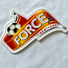 3D Red And Orange Gradient Flock And Tatami Fabric Sports Badges Iron On Sew On Club Patches for Garments Sportswear Teamwear