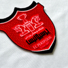Red Flock And Tatami Fabric Patches Sports Badges Iron On Sew On Patches for Garments Sportswear Uniforms