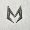 3D Silver Solid-color Raised Silicone Patch for Brand Logo