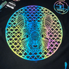 Circular Animal Pattern Rainbow Reflective Heat Transfers for Trendy Clothing